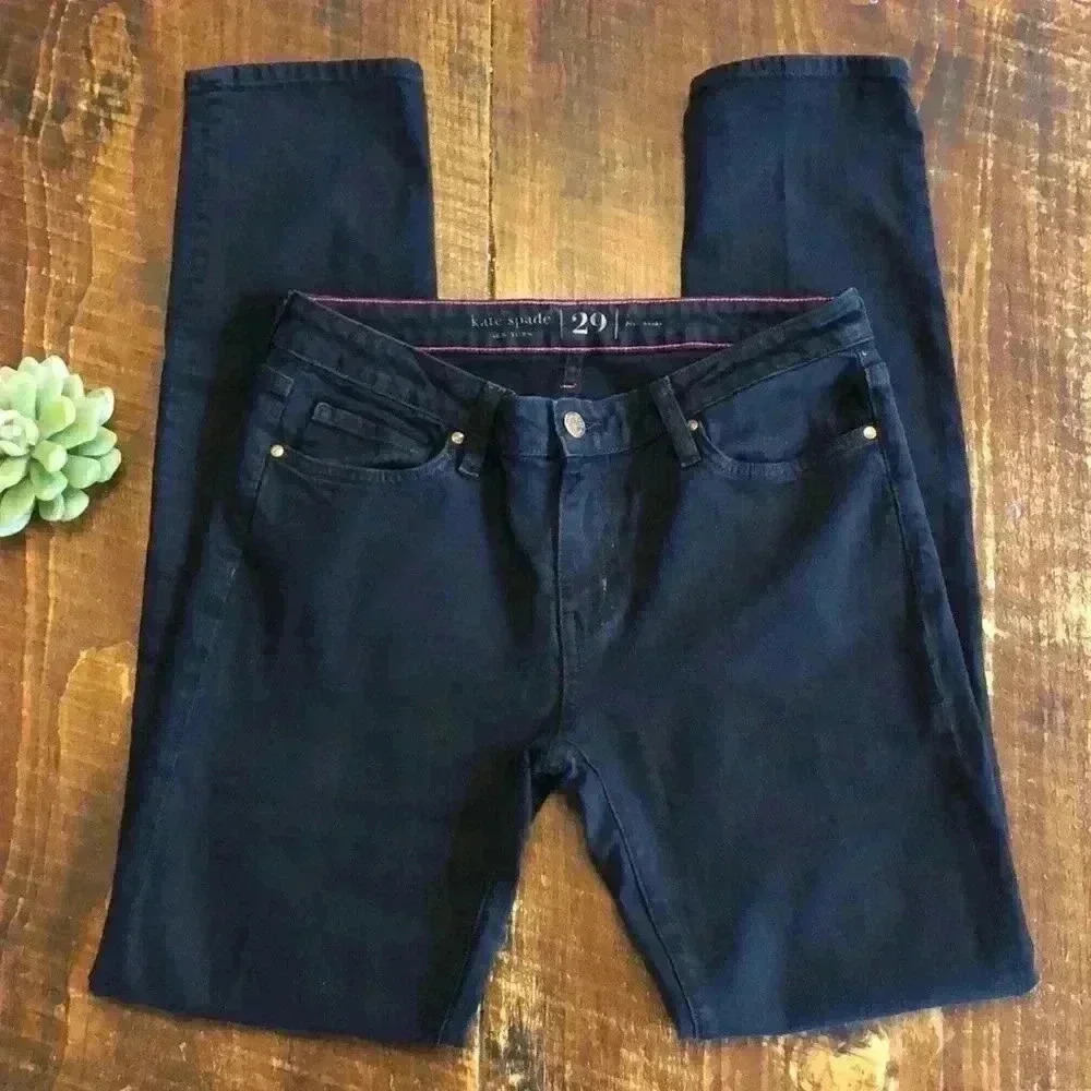 💙kate spade | Broome Street, Play Hooky Skinny Jeans, Black